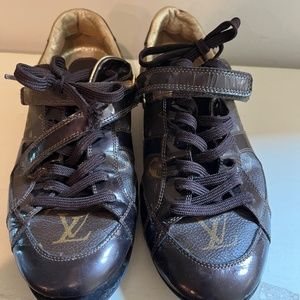 Louis Vuitton Globe Trotter Monogram Canvas Leather Sneakers